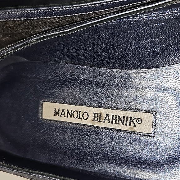 Manolo Blahnik satin blue flats European size 39/US size 8 - Picture 6 of 11